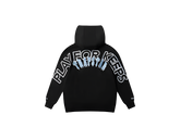Geedup Co x Trapstar PFK x Irongate Hoodie - Black/Cool Blue